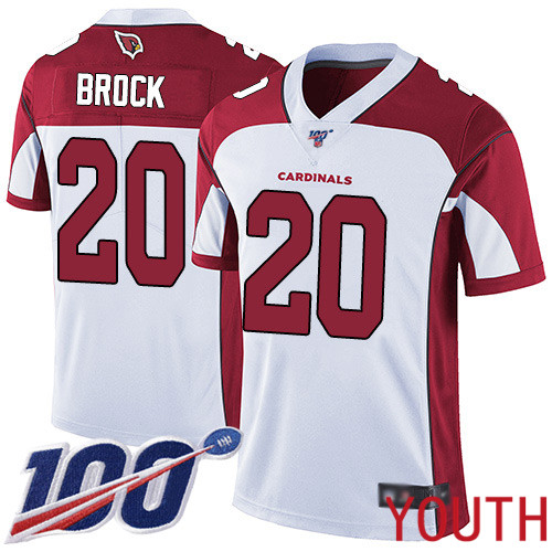 Arizona Cardinals Limited White Youth Tramaine Brock Road Jersey NFL Football 20 100th Season Vapor Untouchable